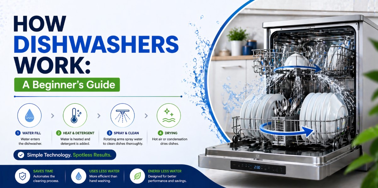How Dishwashers Work: A Beginner’s Guide