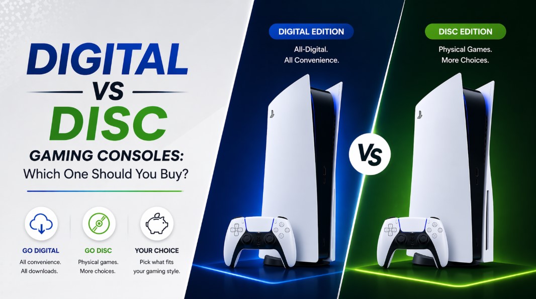 Digital vs Disc Gaming Consoles: Which One Should You Buy?