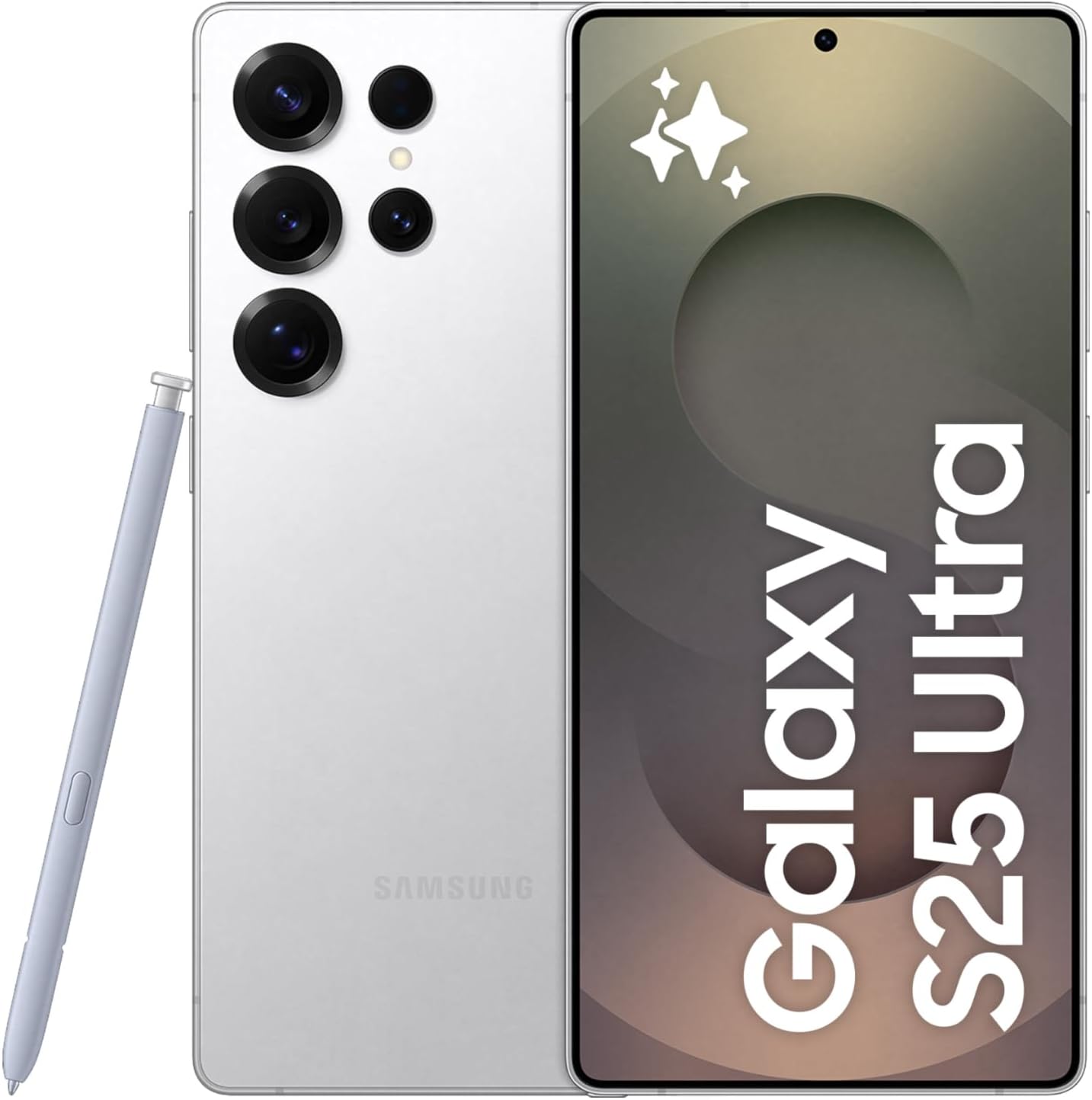 Samsung Galaxy S25 Ultra AI Phone (12 GB, 512 GB, Titanium Whitesilver) - UAE Version